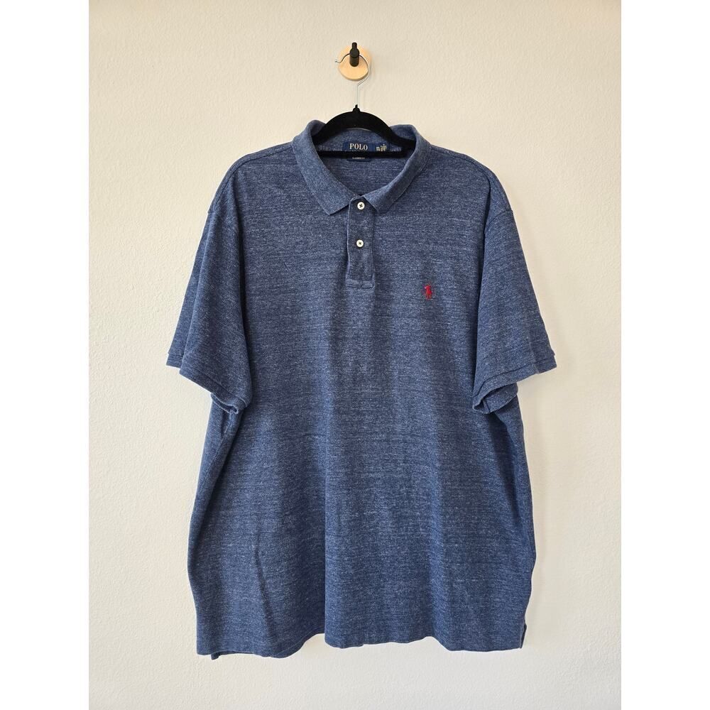 Polo Ralph Lauren Men’s Polo Shirt XXL Classic Fit Navy Blue Cotton Casual
